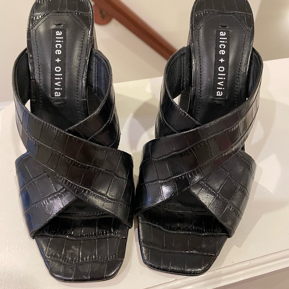 Alice & Olivia slide sandals, brand new